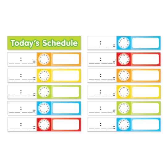 Scholastic® Schedule Cards Pocket Chart Add-Ons, 3 Packs of 24